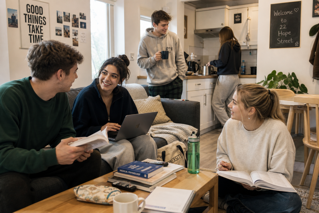 Students Sharing accommodation HMO Comfortable and cosey rented residential private landlord HMO 