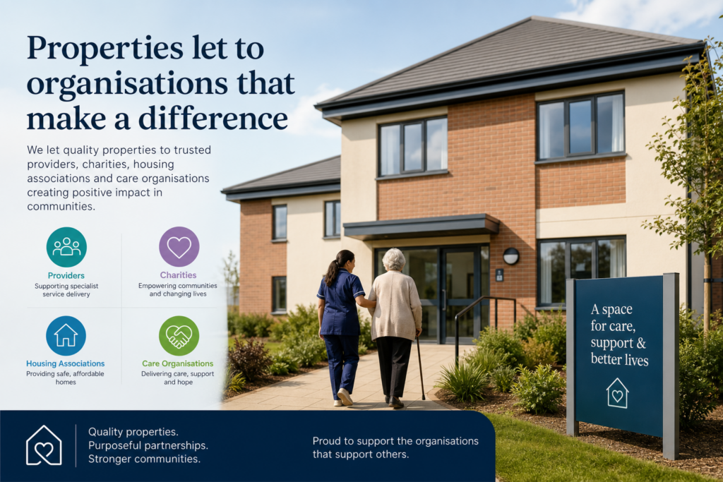 Supported Living providers, charities, housing associations and care organisations.
